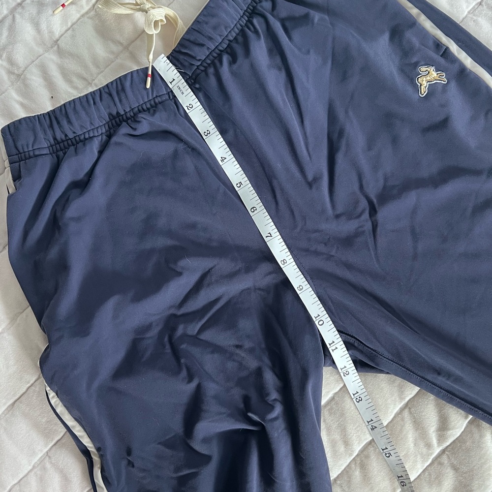 Tracksmith Turnover Track Pants with Off White Side Stripe, zip ankles. Size SM - Picture 7 of 11